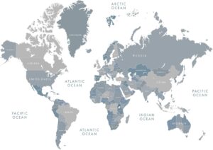 Fototapeta Mapa Świata — wzór 7