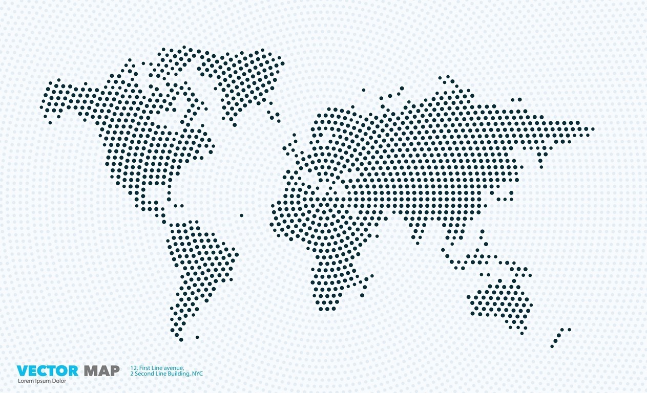 Fototapeta Wektorowa Mapa