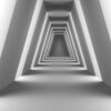 Fototapeta Szary Korytarz 3D