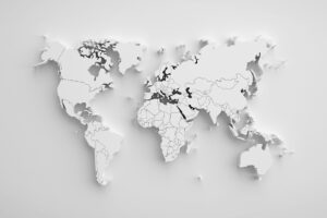 Fototapeta Mapa Świata 3D — wzór 3