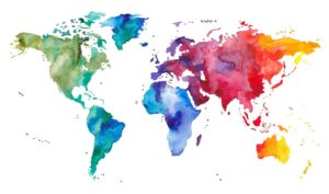 Fototapeta Mapa Świata — wzór 8