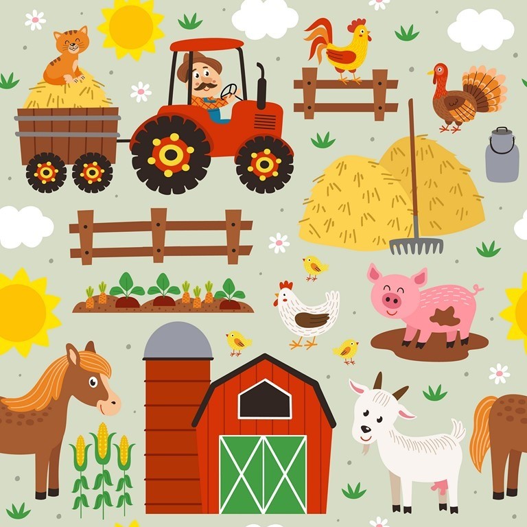 Fototapeta Wesoła Farma — wzór 7