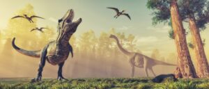 Fototapeta Dinozaury — wzór 7