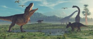 Fototapeta Wyspa Dinozaurów — wzór 2