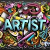 Fototapeta Lew Graffiti