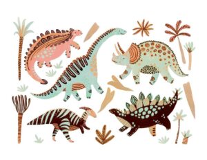 Fototapeta Dinozaury — wzór 8