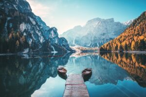 Fototapeta Panorama Braies