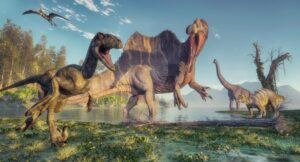 Fototapeta Dinozaury — wzór 6