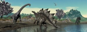 Fototapeta Dinozaury — wzór 4