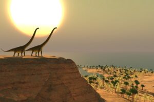 Fototapeta Dinozaury — wzór 3