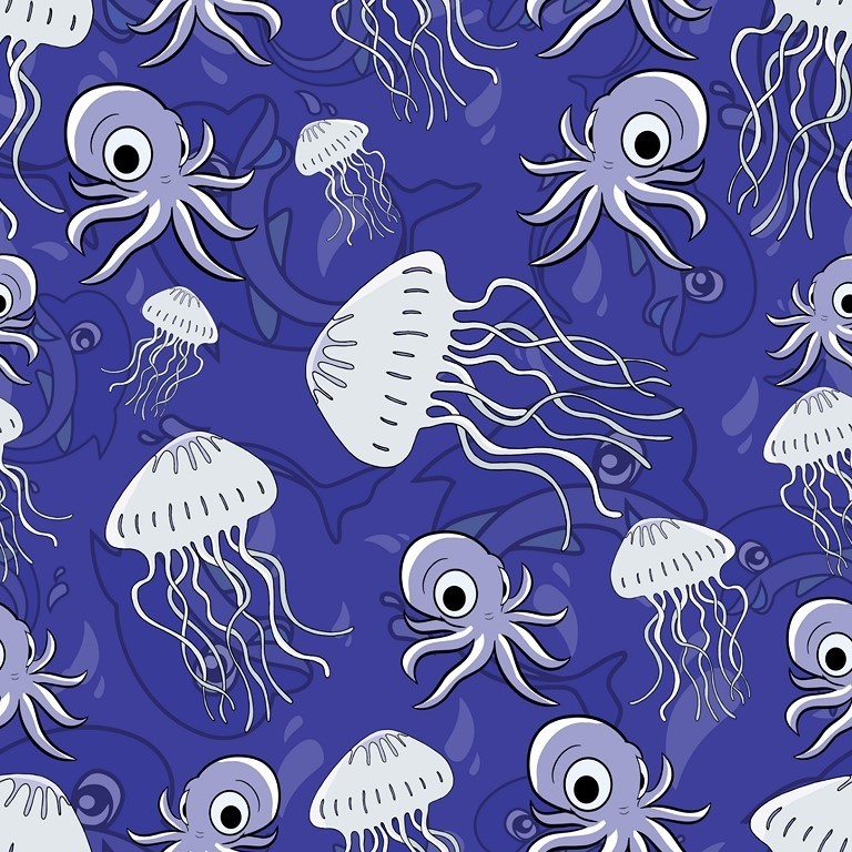 Fototapeta Meduzy- fioletowy