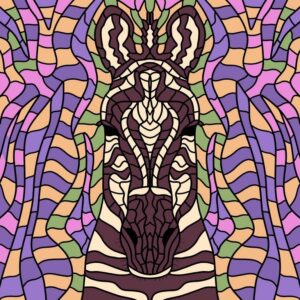 Fototapeta Zebra Graffiti