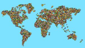 Fototapeta Owocowa Mapa