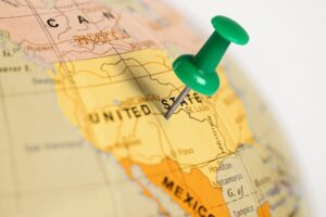 Fototapeta Mapa USA
