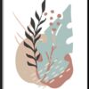 Plakat Ilustracja Liści Tropikalnych — wzór 2