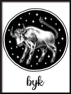 Plakat Znaki Zodiaku-Byk