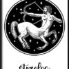 Plakat Znak Zodiaku-Koziorożec