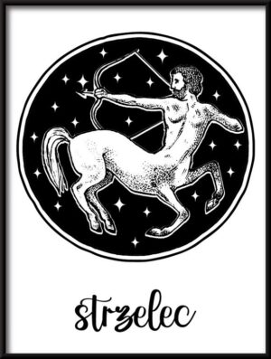 Plakat Znak Zodiaku-Strzelec