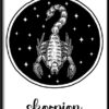 Plakat Znaki Zodiaku-Waga