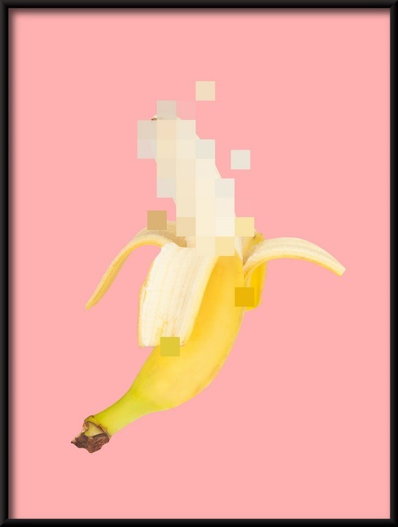 Plakat Kolaż z Bananem