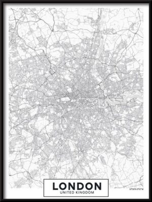Plakat Mapa Londynu — wzór 5543
