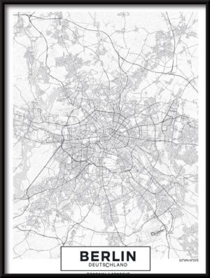 Plakat Mapa Berlina — wzór 5544