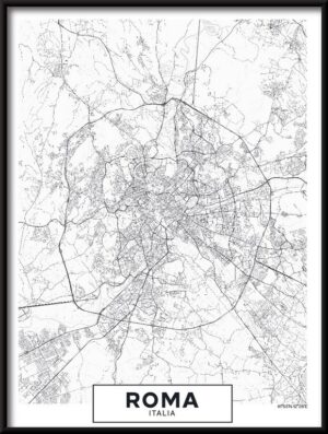 Plakat Mapa Rzymu — wzór 5546