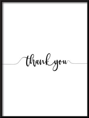 Plakat Thank You