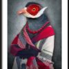 Plakat Lew w Garniturze