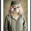 Plakat Lew w Garniturze
