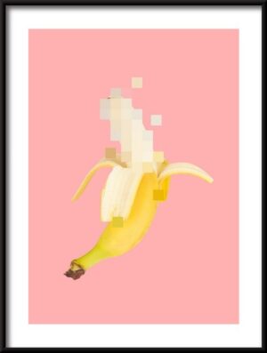 Plakat Kolaż z Bananem