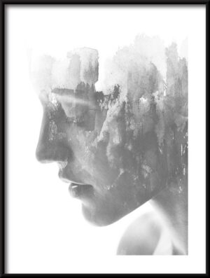 Plakat Akwarelowy Portret Kobiety