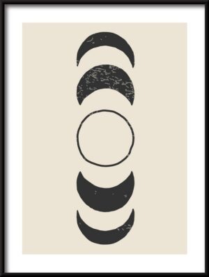 Plakat Fazy Księżyca — wzór 5