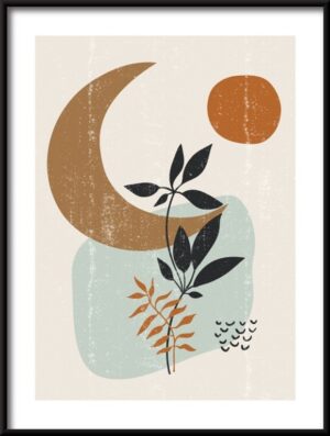 Plakat Botaniczny Styl Boho