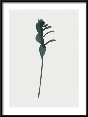Plakat Ilustracja Liść Tropikalny — wzór 3