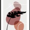 Plakat Ilustracja Liść Tropikalny — wzór 4