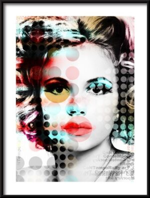 Plakat Portret Styl Pop-Art
