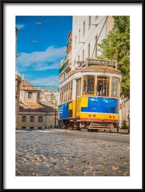 Plakat Żółty Tramwaj 28, Lizbona
