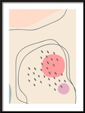 Plakat Kształty i Obiekty Doodle — wzór 2