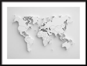Plakat Mapa Świata — wzór 2