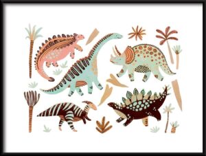 Plakat Dinozaury