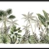 Plakat Tropikalny Krajobraz Botaniczny — wzór 2