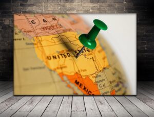 Obraz Mapa USA