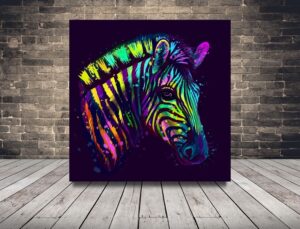 Obraz Zebra Digital — wzór 2