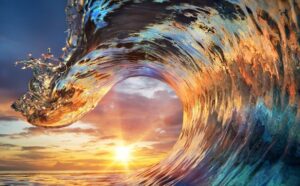 Fototapeta Fale Oceanu — wzór 3