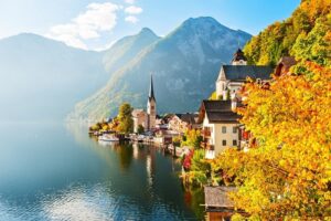 Fototapeta Wioska Hallstatt