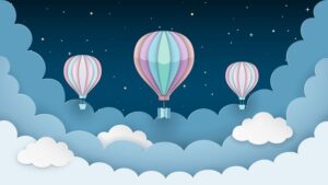 Fototapeta Balony na Niebie — wzór 7678