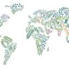 Fototapeta Ceglana Mapa — wzór 2