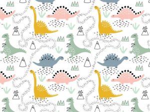 Fototapeta Wesołe Dinozaury — wzór 8385