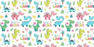 Fototapeta Wesołe Dinozaury — wzór 2